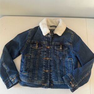 Kids Joe Fresh size 6 Fuzzy Jean Jacket